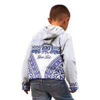 Personalised Queen Salote College Kid Hoodie Kolisi Fefine 100th Anniversary Kupesi White LT14 - Polynesian Pride
