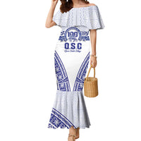 Personalised Queen Salote College Mermaid Dress Kolisi Fefine 100th Anniversary Kupesi White LT14 Women White - Polynesian Pride