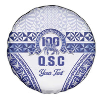Personalised Queen Salote College Spare Tire Cover Kolisi Fefine 100th Anniversary Kupesi White LT14 - Polynesian Pride