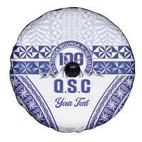 Personalised Queen Salote College Spare Tire Cover Kolisi Fefine 100th Anniversary Kupesi White LT14 - Polynesian Pride