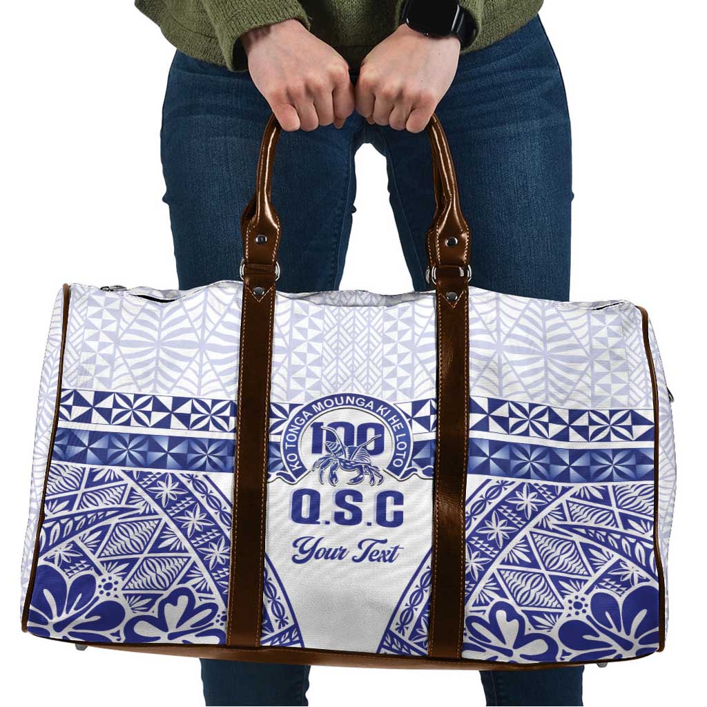 Personalised Queen Salote College Travel Bag Kolisi Fefine 100th Anniversary Kupesi White LT14 White - Polynesian Pride