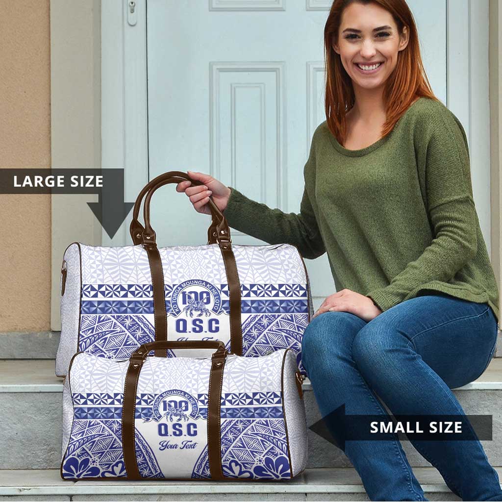 Personalised Queen Salote College Travel Bag Kolisi Fefine 100th Anniversary Kupesi White LT14 - Polynesian Pride
