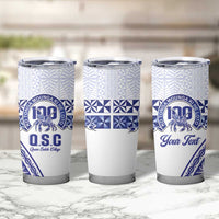 Personalised Queen Salote College Tumbler Cup Kolisi Fefine 100th Anniversary Kupesi White LT14 - Polynesian Pride