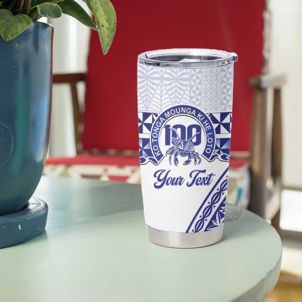 Personalised Queen Salote College Tumbler Cup Kolisi Fefine 100th Anniversary Kupesi White LT14 - Polynesian Pride