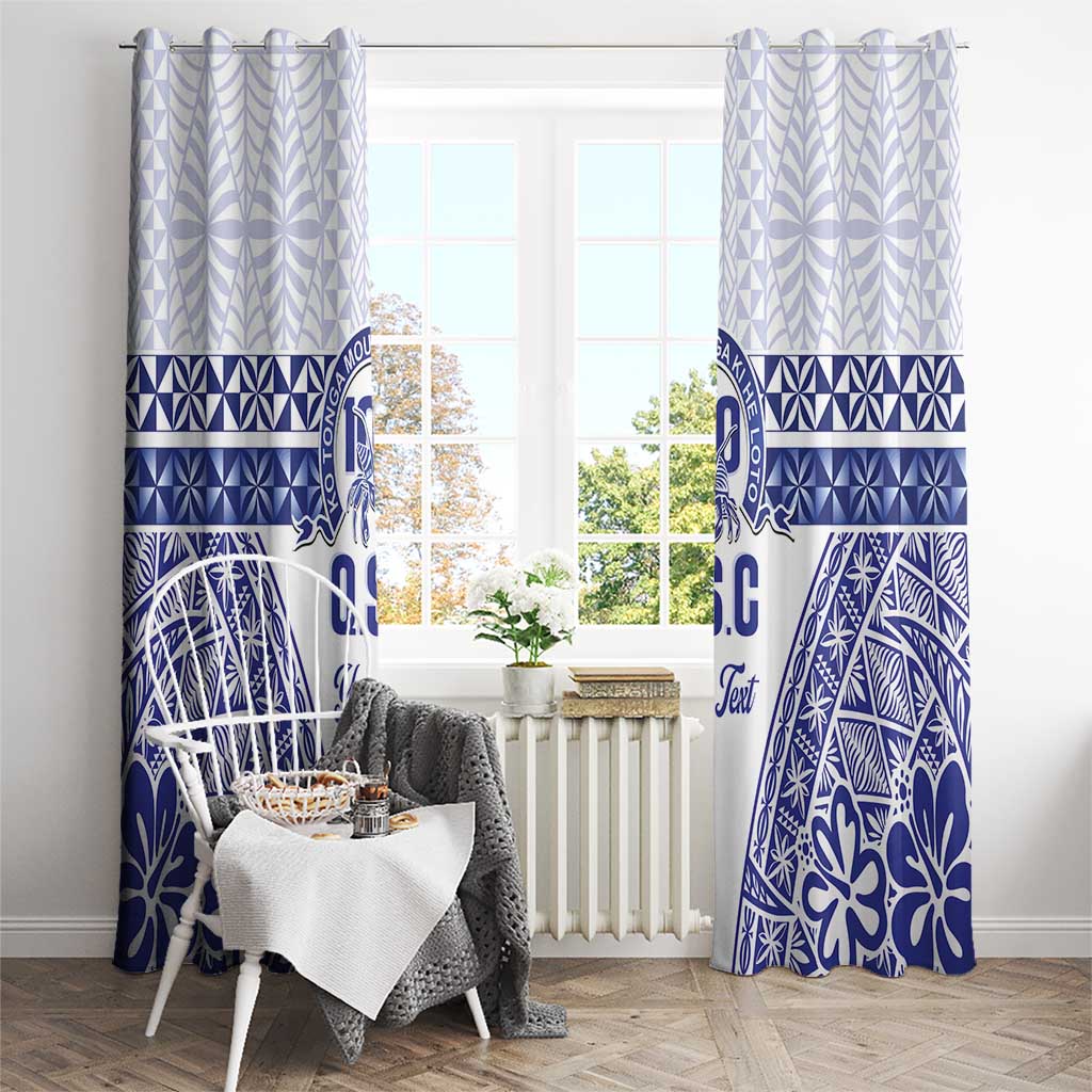 Personalised Queen Salote College Window Curtain Kolisi Fefine 100th Anniversary Kupesi White - Polynesian Pride