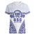 Personalised Queen Salote College Women V-Neck T-Shirt Kolisi Fefine 100th Anniversary Kupesi White - Polynesian Pride