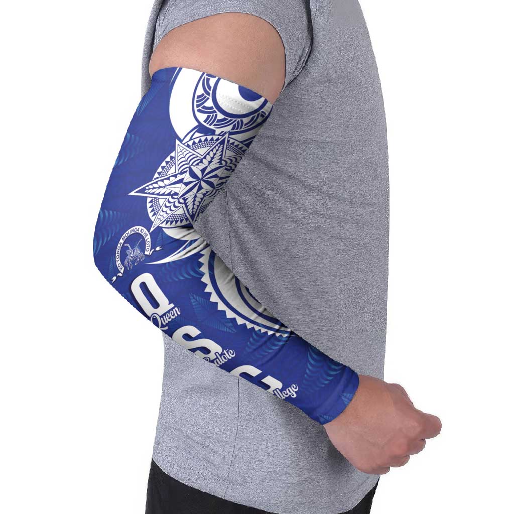 Personalised Queen Salote College Arm Sleeves QSC Est 1926 Ngatu Pattern LT14 - Polynesian Pride