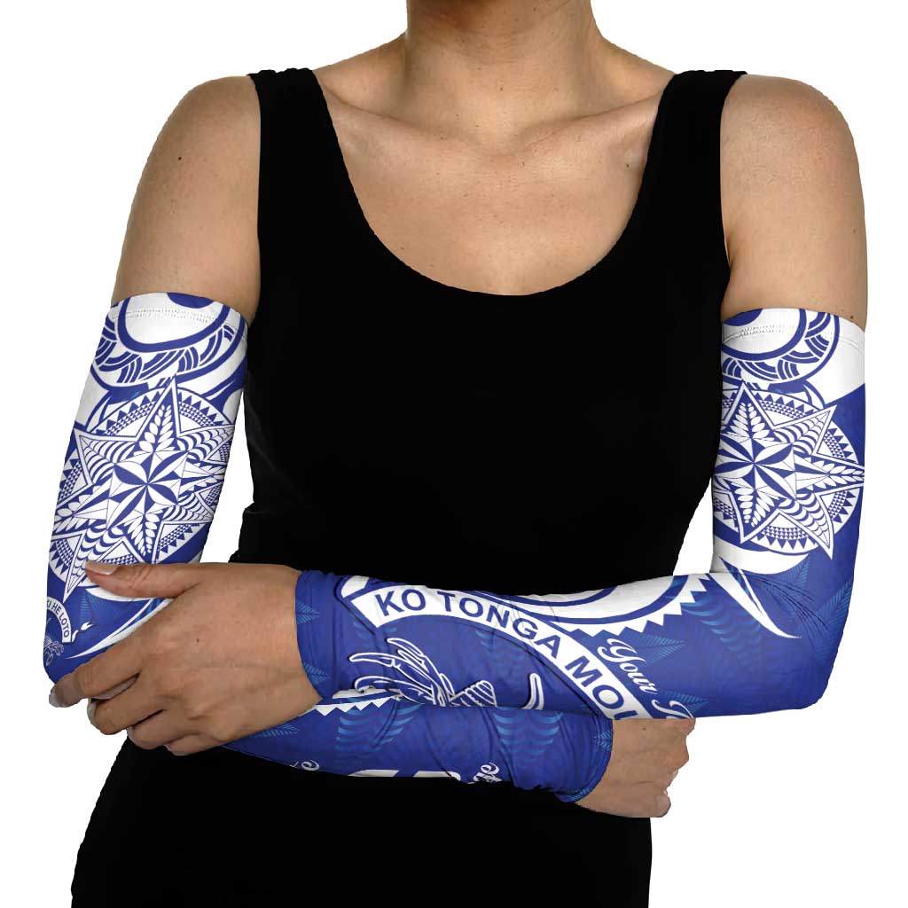 Personalised Queen Salote College Arm Sleeves QSC Est 1926 Ngatu Pattern LT14 - Polynesian Pride