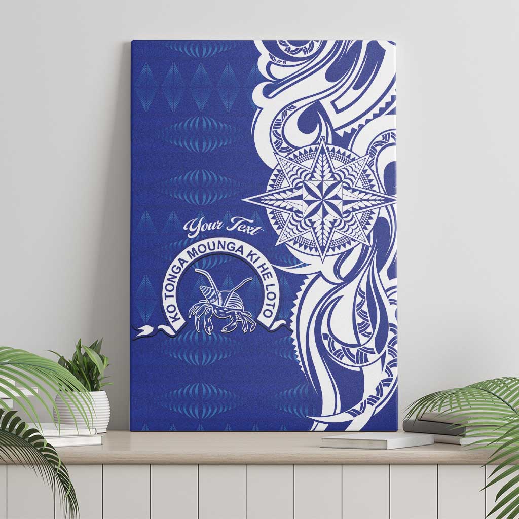 Personalised Queen Salote College Canvas Wall Art QSC Est 1926 Ngatu Pattern LT14 - Polynesian Pride
