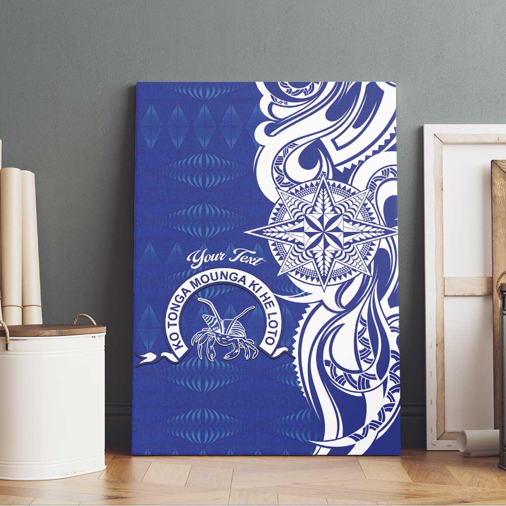 Personalised Queen Salote College Canvas Wall Art QSC Est 1926 Ngatu Pattern LT14 - Polynesian Pride