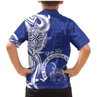 Personalised Queen Salote College Family Matching Mermaid Dress and Hawaiian Shirt QSC Est 1926 Ngatu Pattern LT14 - Polynesian Pride