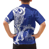 Personalised Queen Salote College Family Matching Off Shoulder Maxi Dress and Hawaiian Shirt QSC Est 1926 Ngatu Pattern LT14 - Polynesian Pride