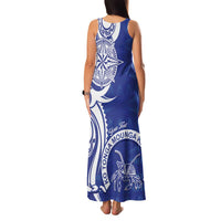 Personalised Queen Salote College Family Matching Tank Maxi Dress and Hawaiian Shirt QSC Est 1926 Ngatu Pattern LT14 - Polynesian Pride