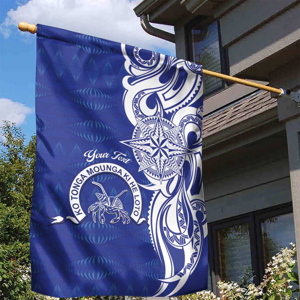 Personalised Queen Salote College Garden Flag QSC Est 1926 Ngatu Pattern LT14 - Polynesian Pride