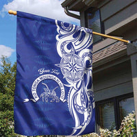 Personalised Queen Salote College Garden Flag QSC Est 1926 Ngatu Pattern LT14 - Polynesian Pride