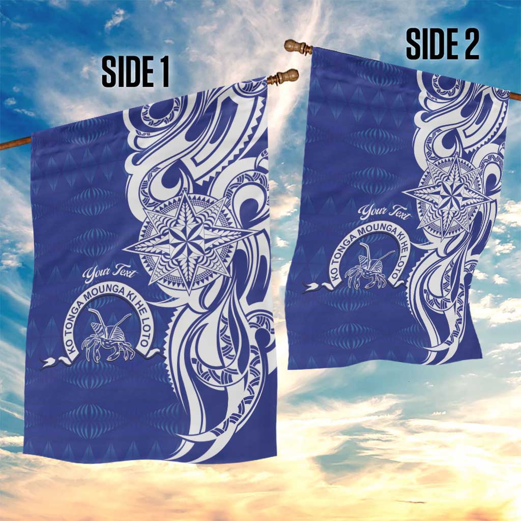 Personalised Queen Salote College Garden Flag QSC Est 1926 Ngatu Pattern LT14 - Polynesian Pride