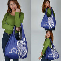 Personalised Queen Salote College Grocery Bag QSC Est 1926 Ngatu Pattern LT14 - Polynesian Pride