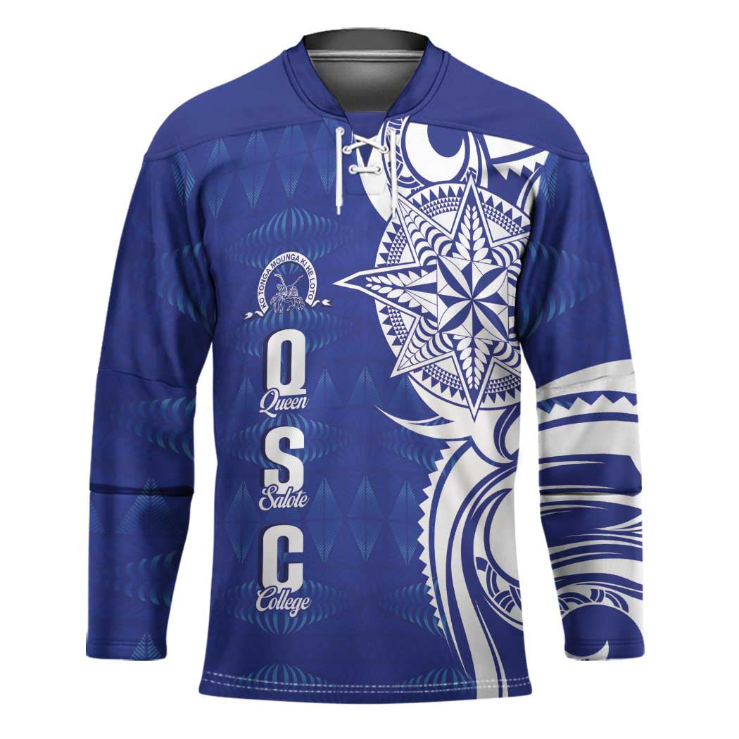 Personalised Queen Salote College Hockey Jersey QSC Est 1926 Ngatu Pattern - Polynesian Pride