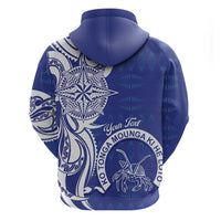 Personalised Queen Salote College Hoodie QSC Est 1926 Ngatu Pattern LT14 - Polynesian Pride