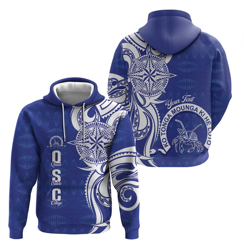 Personalised Queen Salote College Hoodie QSC Est 1926 Ngatu Pattern LT14 - Polynesian Pride