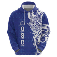 Personalised Queen Salote College Hoodie QSC Est 1926 Ngatu Pattern LT14 - Polynesian Pride