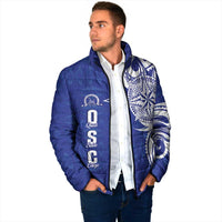 Personalised Queen Salote College Padded Jacket QSC Est 1926 Ngatu Pattern LT14 - Polynesian Pride