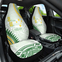 Samoa Ua Potopoto Car Seat Cover SUP Est 2025 Samoan Pattern LT14 One Size White - Polynesian Pride