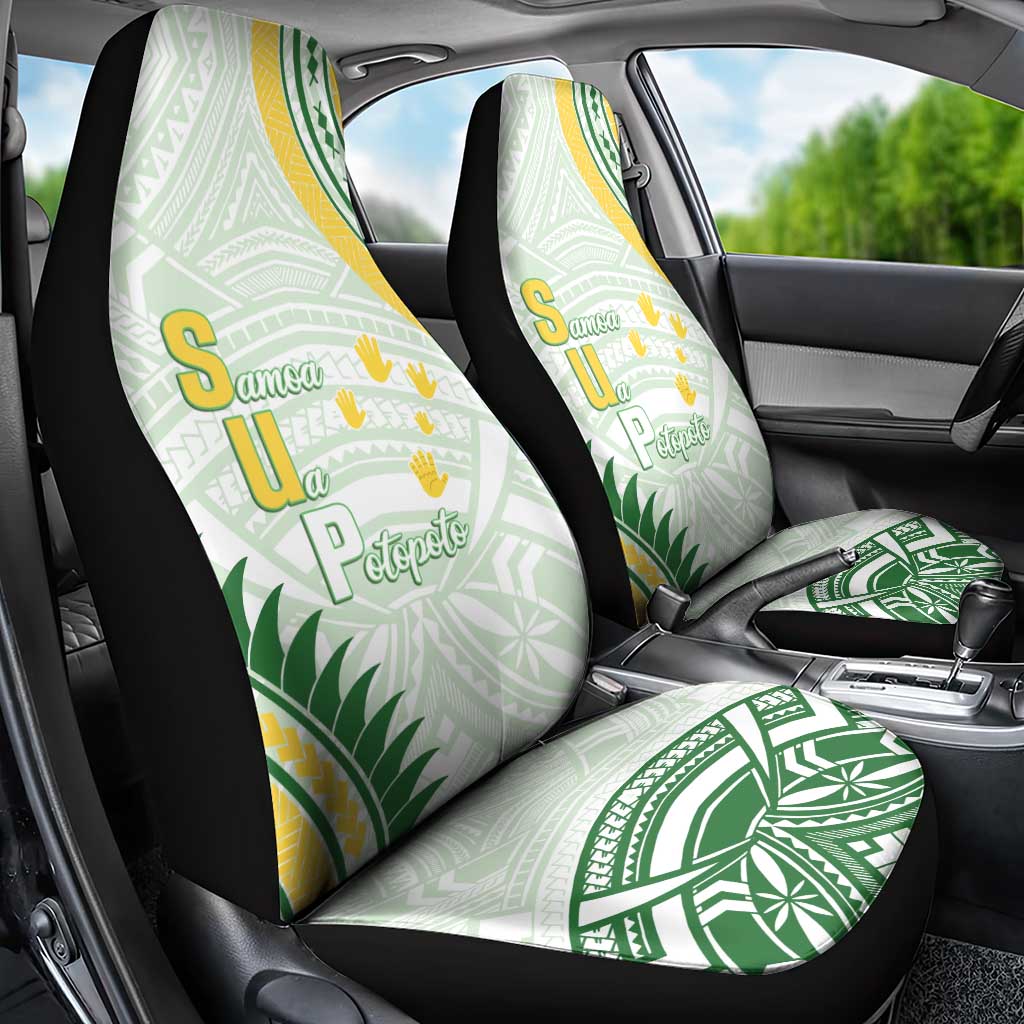 Samoa Ua Potopoto Car Seat Cover SUP Est 2025 Samoan Pattern LT14 - Polynesian Pride