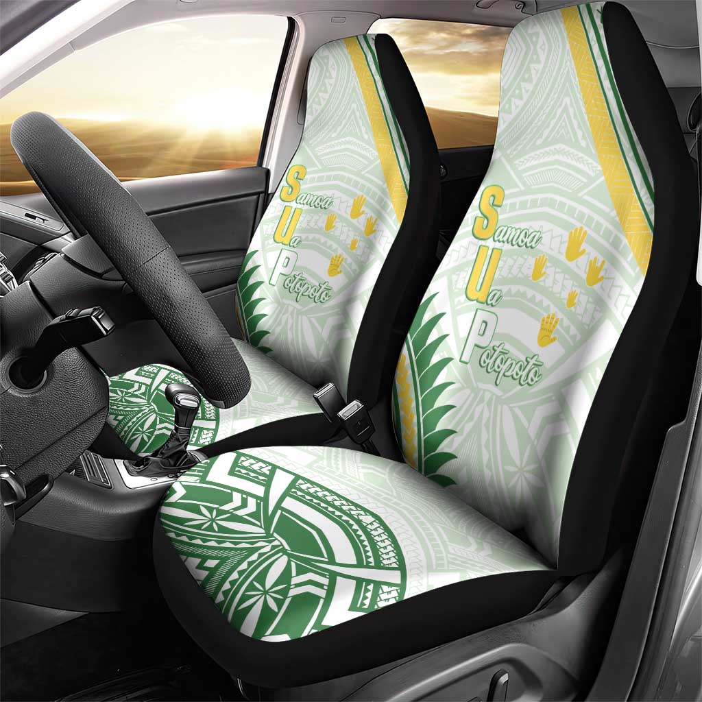 Samoa Ua Potopoto Car Seat Cover SUP Est 2025 Samoan Pattern LT14 - Polynesian Pride