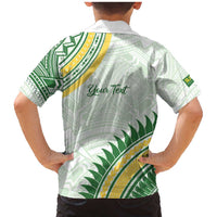 Personalised Samoa Ua Potopoto Family Matching Mermaid Dress and Hawaiian Shirt SUP Est 2025 Samoan Pattern LT14 - Polynesian Pride