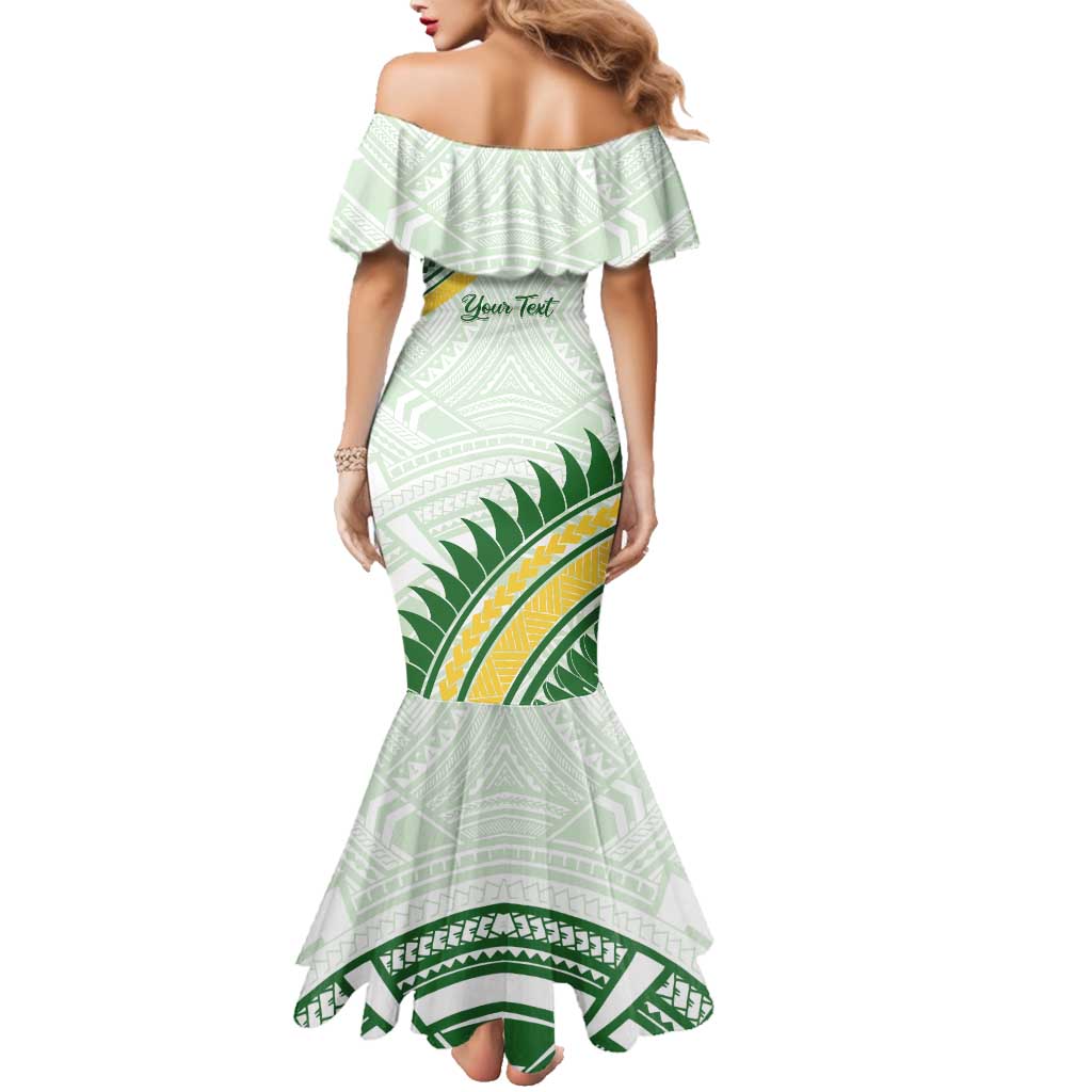 Personalised Samoa Ua Potopoto Family Matching Mermaid Dress and Hawaiian Shirt SUP Est 2025 Samoan Pattern LT14 - Polynesian Pride