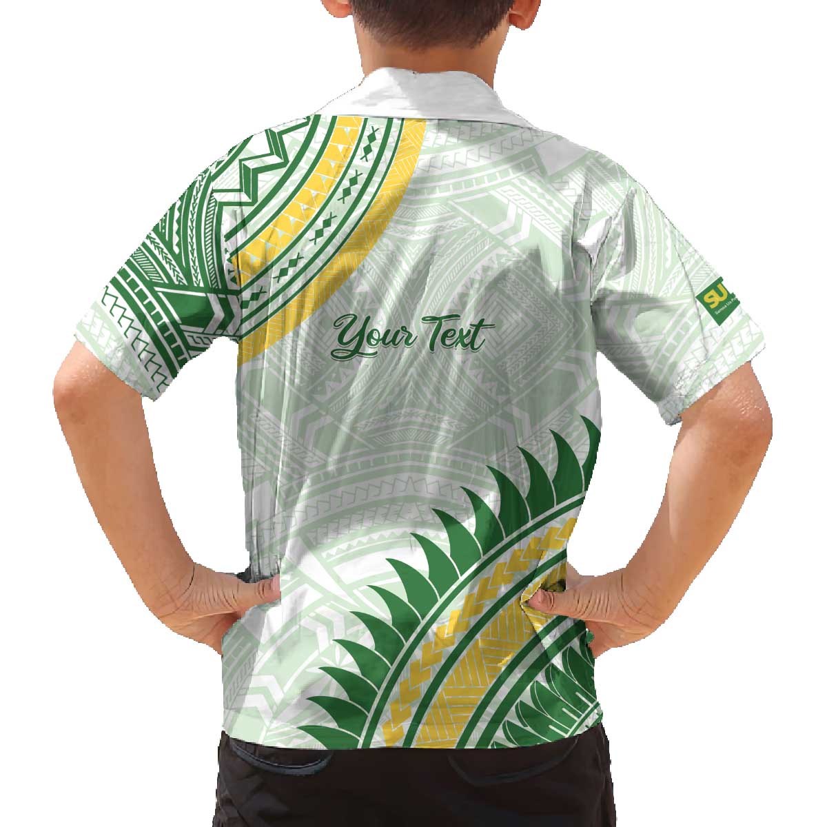 Personalised Samoa Ua Potopoto Family Matching Off The Shoulder Long Sleeve Dress and Hawaiian Shirt SUP Est 2025 Samoan Pattern LT14 - Polynesian Pride