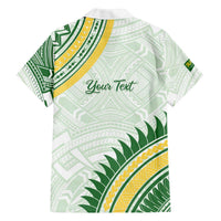 Personalised Samoa Ua Potopoto Family Matching Off The Shoulder Long Sleeve Dress and Hawaiian Shirt SUP Est 2025 Samoan Pattern LT14 - Polynesian Pride