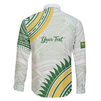 Personalised Samoa Ua Potopoto Family Matching Off The Shoulder Long Sleeve Dress and Hawaiian Shirt SUP Est 2025 Samoan Pattern LT14 - Polynesian Pride