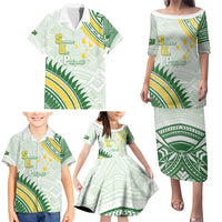 Personalised Samoa Ua Potopoto Family Matching Puletasi and Hawaiian Shirt SUP Est 2025 Samoan Pattern LT14 - Polynesian Pride