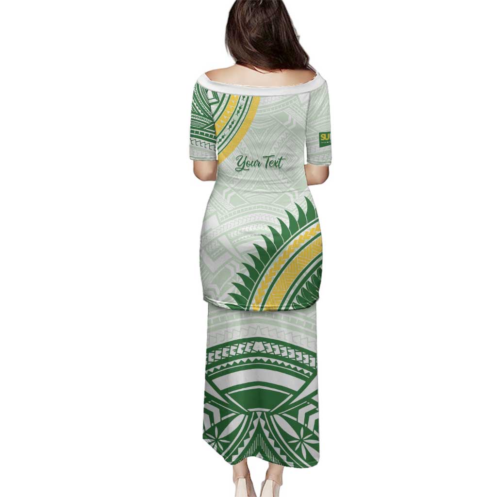 Personalised Samoa Ua Potopoto Family Matching Puletasi and Hawaiian Shirt SUP Est 2025 Samoan Pattern LT14 - Polynesian Pride