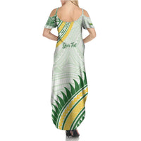 Personalised Samoa Ua Potopoto Family Matching Summer Maxi Dress and Hawaiian Shirt SUP Est 2025 Samoan Pattern LT14 - Polynesian Pride