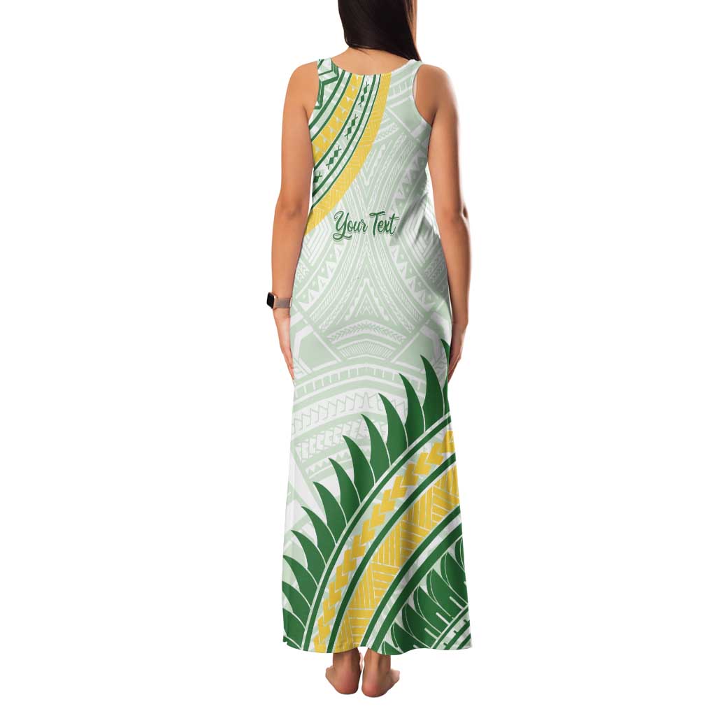 Personalised Samoa Ua Potopoto Family Matching Tank Maxi Dress and Hawaiian Shirt SUP Est 2025 Samoan Pattern LT14 - Polynesian Pride