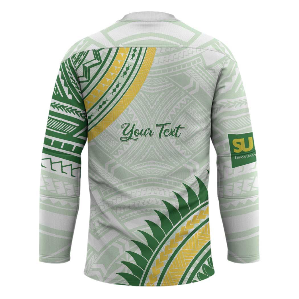 Personalised Samoa Ua Potopoto Hockey Jersey SUP Est 2025 Samoan Pattern - Polynesian Pride