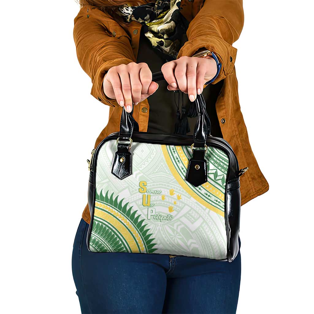 Samoa Ua Potopoto Shoulder Handbag SUP Est 2025 Samoan Pattern - Polynesian Pride