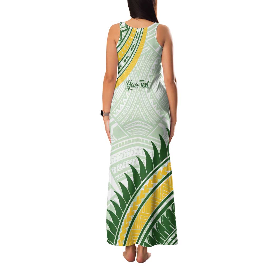 Personalised Samoa Ua Potopoto Tank Maxi Dress SUP Est 2025 Samoan Pattern LT14 - Polynesian Pride