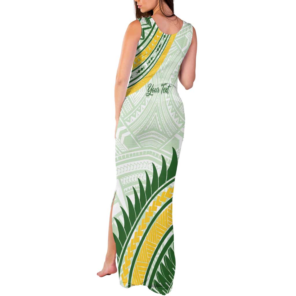 Personalised Samoa Ua Potopoto Tank Maxi Dress SUP Est 2025 Samoan Pattern LT14 - Polynesian Pride