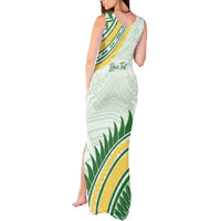 Personalised Samoa Ua Potopoto Tank Maxi Dress SUP Est 2025 Samoan Pattern LT14 - Polynesian Pride