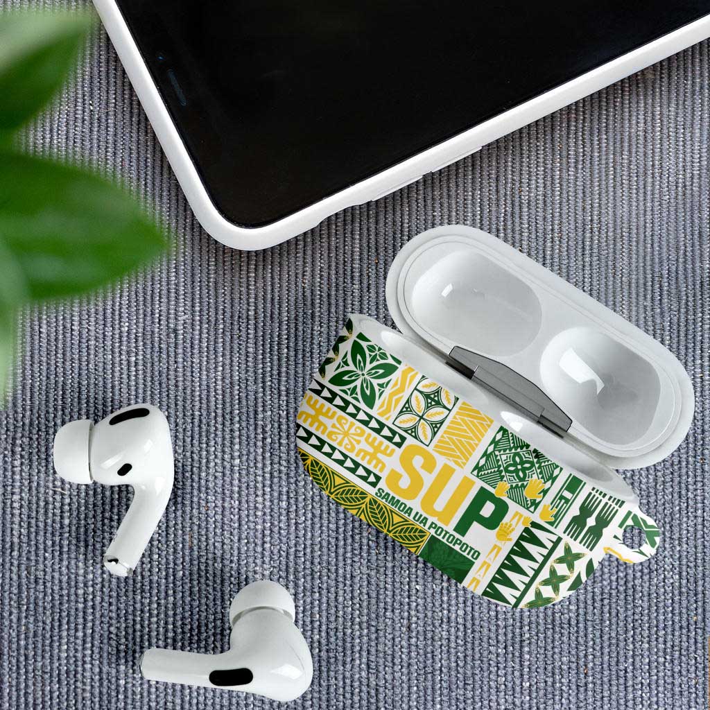 Samoa Uniting Party AirPods Case SUP Est 2025 Siapo Pattern - Polynesian Pride