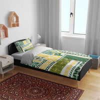 Samoa Uniting Party Bedding Set SUP Est 2025 Siapo Pattern - Polynesian Pride