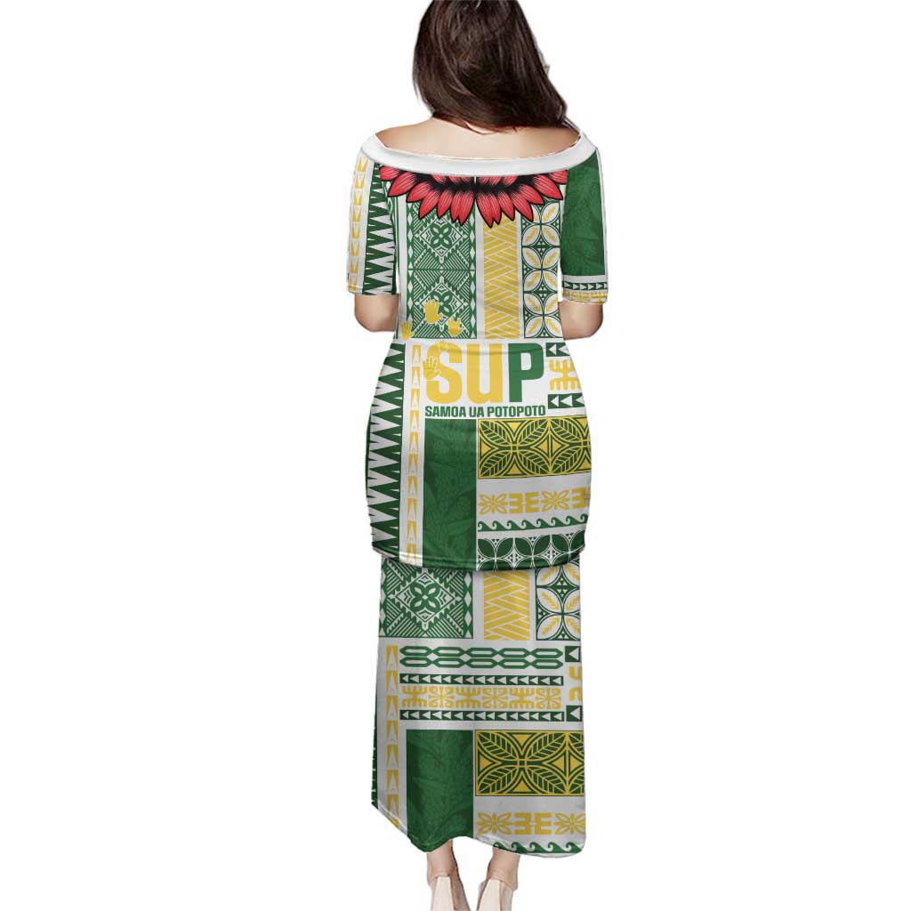 Samoa Uniting Party Family Matching Puletasi and Hawaiian Shirt SUP Est 2025 Siapo Pattern - Polynesian Pride