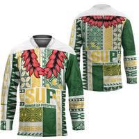 Samoa Uniting Party Hockey Jersey SUP Est 2025 Siapo Pattern - Polynesian Pride
