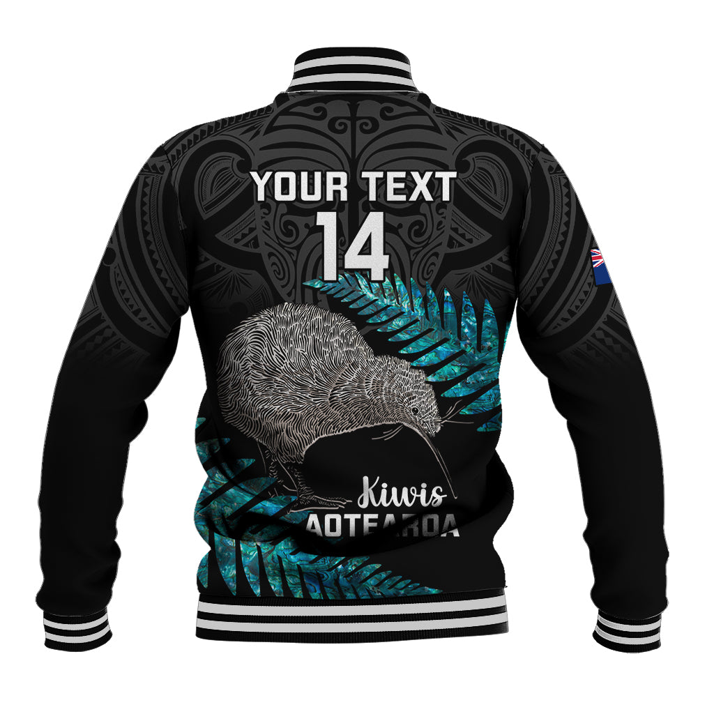 Custom New Zealand Silver Fern Rugby Baseball Jacket Pacific 2023 Kia Haka Kiwis With Maori Ta Moko LT14 - Polynesian Pride