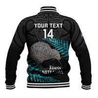 Custom New Zealand Silver Fern Rugby Baseball Jacket Pacific 2023 Kia Haka Kiwis With Maori Ta Moko LT14 - Polynesian Pride