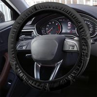 New Zealand Silver Fern Rugby Steering Wheel Cover Pacific 2023 Kia Haka Kiwis With Maori Ta Moko LT14 - Polynesian Pride